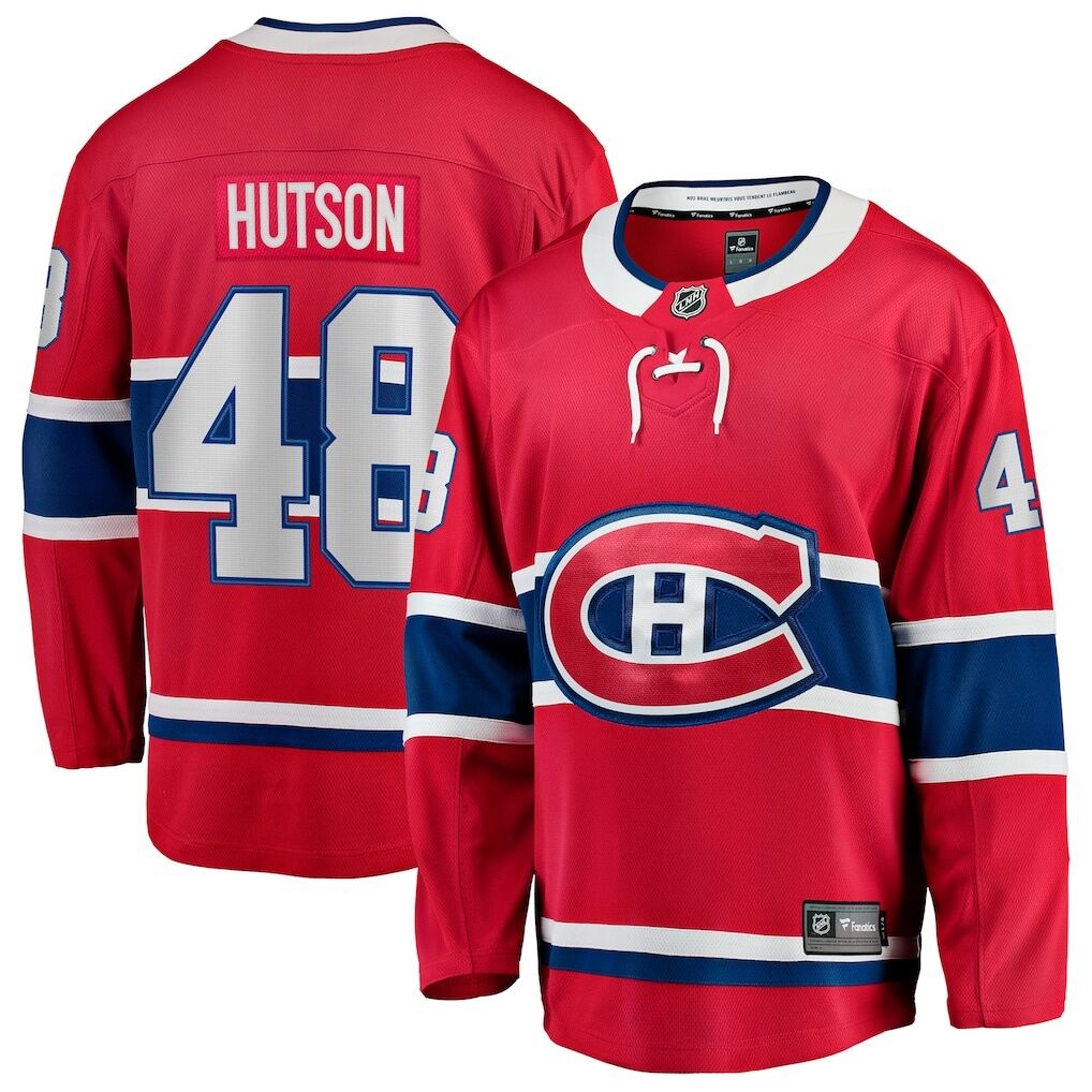 Lane Hutson Montreal Canadiens Fashion7 Home Breakaway Jersey