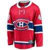 Lane Hutson Montreal Canadiens Fashion7 Home Breakaway Jersey - Red - Side View