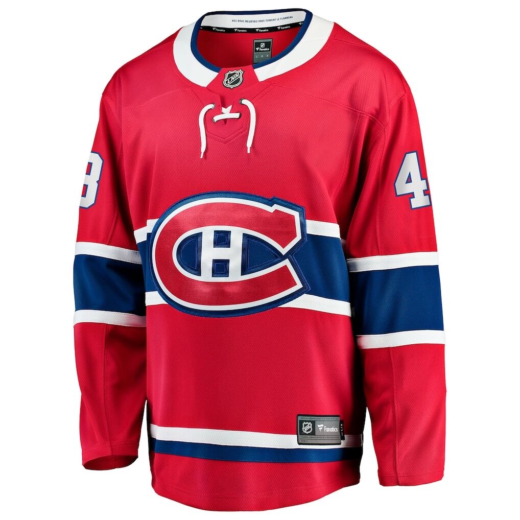 Lane Hutson Montreal Canadiens Fashion7 Home Breakaway Jersey
