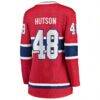 Lane Hutson Montreal Canadiens Fashion7 Women's Home Breakaway Player Jersey - Red - Detail View