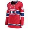 Lane Hutson Montreal Canadiens Fashion7 Women's Home Breakaway Player Jersey - Red - Side View