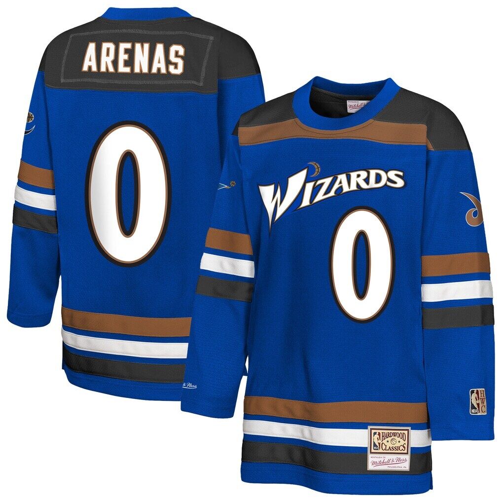 Gilbert Arenas Washington Wizards Mitchell & Ness Youth Maxxed Out 2.0 Fashion Hockey Jersey