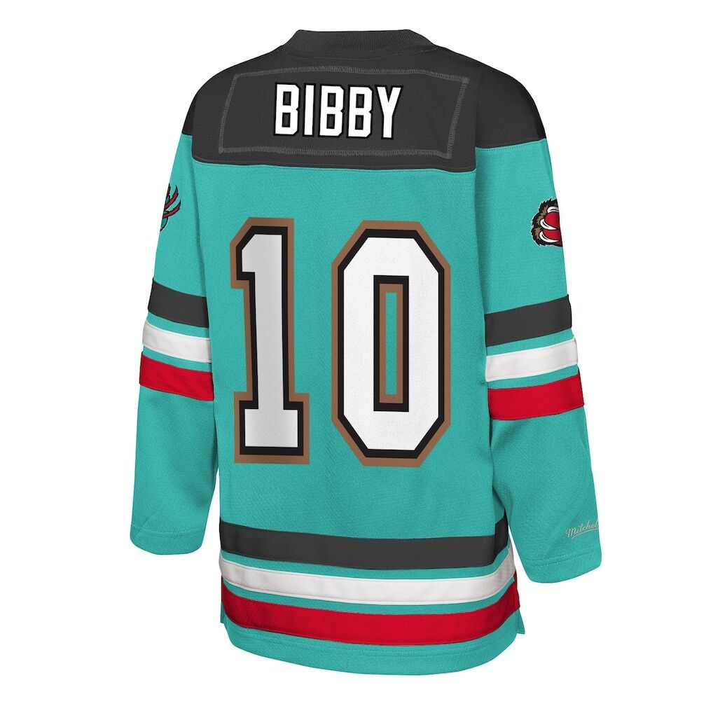 Mike Bibby Memphis Grizzlies Mitchell & Ness Youth Maxxed Out 2.0 Fashion Hockey Jersey - Turquoise