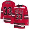Scottie Pippen Chicago Bulls Mitchell & Ness Youth Maxxed Out 2.0 Fashion Hockey Jersey - Red - Front View