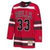 Scottie Pippen Chicago Bulls Mitchell & Ness Youth Maxxed Out 2.0 Fashion Hockey Jersey - Red - Side View
