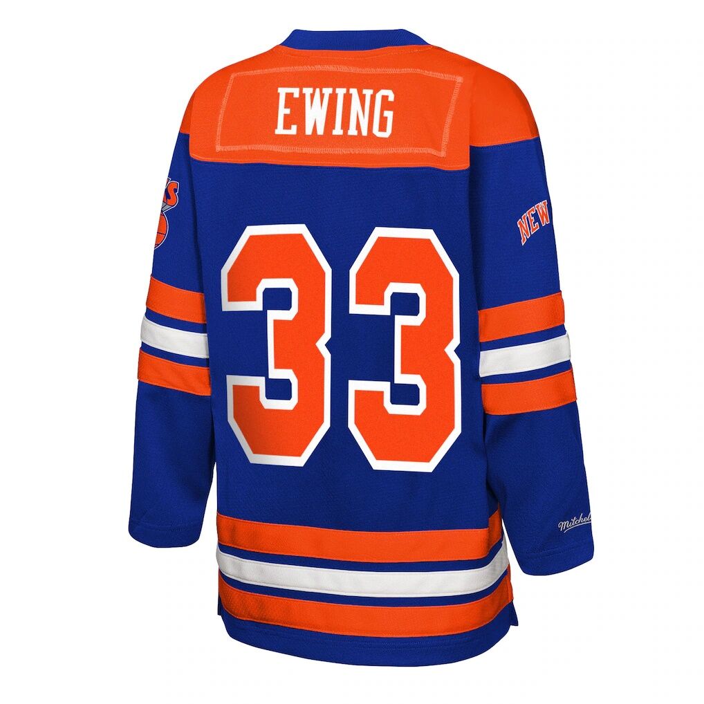 Patrick Ewing New York Knicks Mitchell & Ness Youth Maxxed Out 2.0 Fashion Hockey Jersey