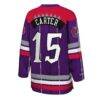 Vince Carter Toronto Raptors Mitchell & Ness Youth Maxxed Out 2.0 Fashion Hockey Jersey - Purple - Detail View