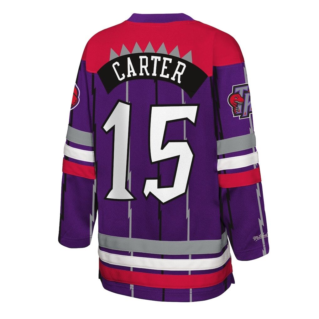 Vince Carter Toronto Raptors Mitchell & Ness Youth Maxxed Out 2.0 Fashion Hockey Jersey
