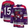 Vince Carter Toronto Raptors Mitchell & Ness Youth Maxxed Out 2.0 Fashion Hockey Jersey - Purple - Front View