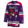 Vince Carter Toronto Raptors Mitchell & Ness Youth Maxxed Out 2.0 Fashion Hockey Jersey - Purple - Side View