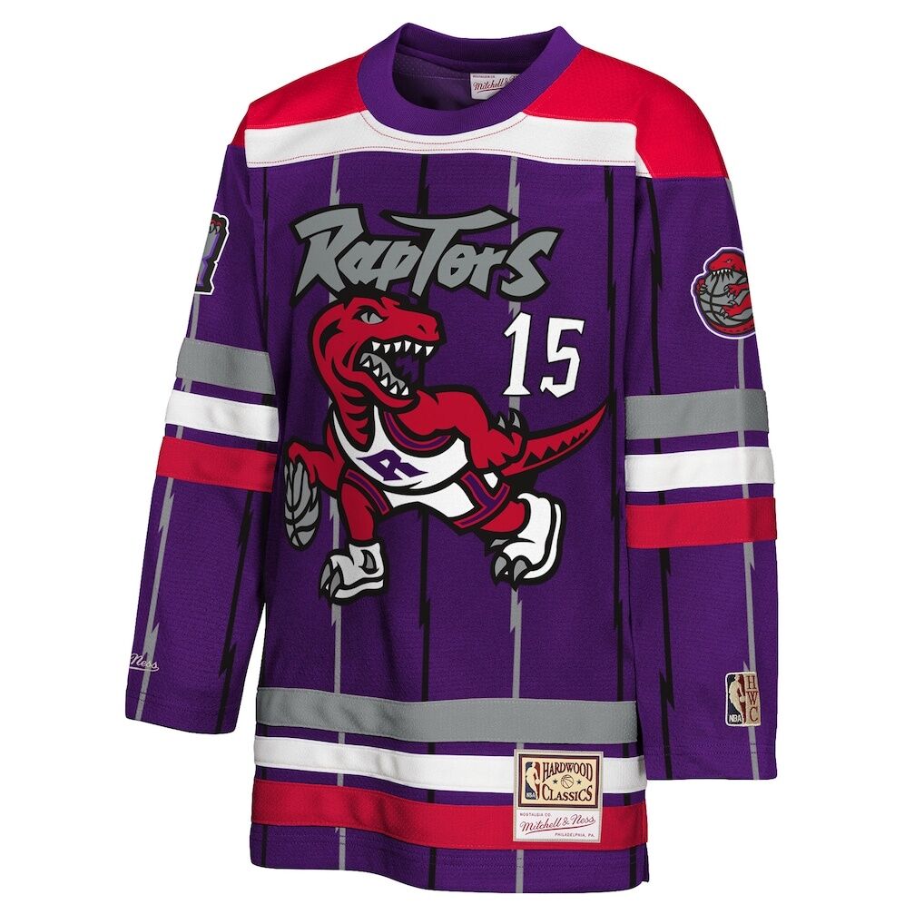 Vince Carter Toronto Raptors Mitchell & Ness Youth Maxxed Out 2.0 Fashion Hockey Jersey