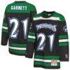 Kevin Garnett Minnesota Timberwolves Mitchell & Ness Youth Maxxed Out 2.0 Fashion Hockey Jersey - Black - Front View