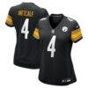 DK Metcalf Pittsburgh Steelers Nike Women's Team Game Jersey - Black - Front View