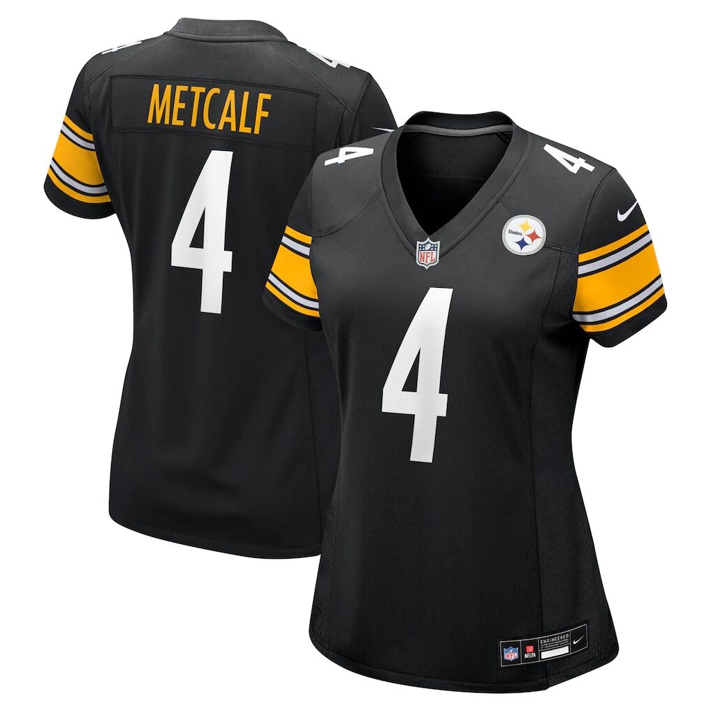 DK Metcalf Pittsburgh Steelers Nike Women's Team Game Jersey