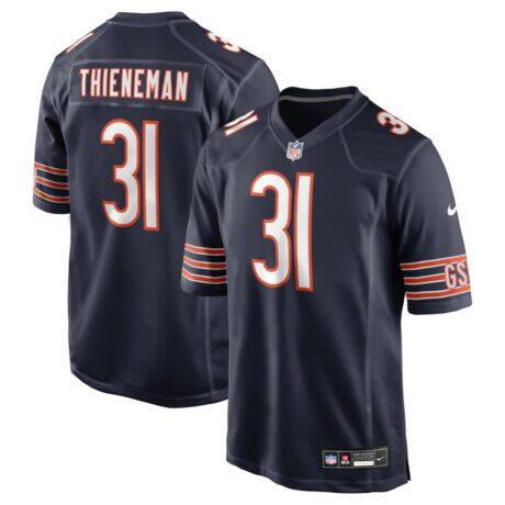 Dillon Thieneman Chicago Bears Nike 2026 NFL Draft First Round Pick No. 25 Team Game Jersey - Navy - Front View