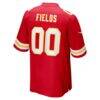 Justin Fields Kansas City Chiefs Nike Game Jersey - Red - Detail View