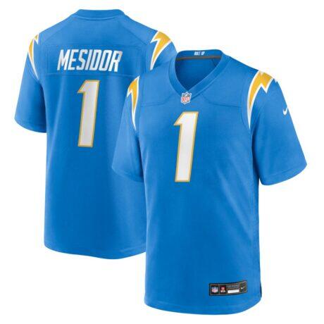 Akheem Mesidor Los Angeles Chargers Nike 2026 NFL Draft First Round Pick No. 22 Team Game Jersey - - Front View