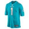 Chris Johnson Miami Dolphins Nike 2026 NFL Draft First Round Pick No. 27 Team Game Jersey - - Side View