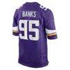 Caleb Banks Minnesota Vikings Nike 2026 NFL Draft First Round Pick No. 18 Team Game Jersey - Purple - Detail View