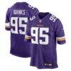 Caleb Banks Minnesota Vikings Nike 2026 NFL Draft First Round Pick No. 18 Team Game Jersey - Purple - Front View