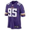 Caleb Banks Minnesota Vikings Nike 2026 NFL Draft First Round Pick No. 18 Team Game Jersey - Purple - Side View