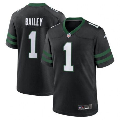 David Bailey New York Jets Nike Alternate Game Player Jersey - Black - Front View