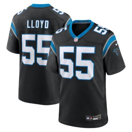 Devin Lloyd Carolina Panthers Nike Team Game Jersey - Black - Front View