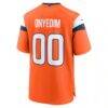 Tyler Onyedim Denver Broncos Nike Game Jersey - Orange - Detail View