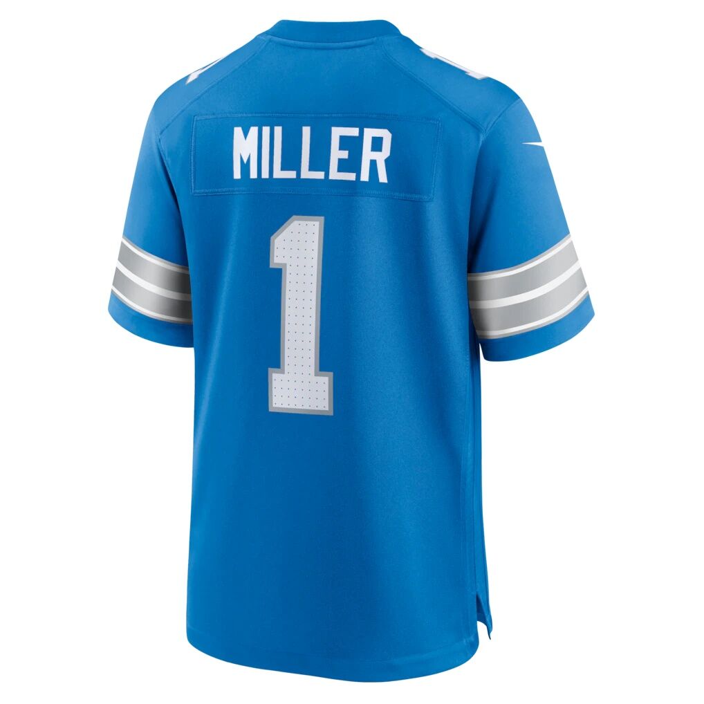 Blake Miller Detroit Lions Nike 2026 NFL Draft First Round Pick No. 17 Team Game Jersey