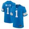 Blake Miller Detroit Lions Nike 2026 NFL Draft First Round Pick No. 17 Team Game Jersey - Blue - Front View
