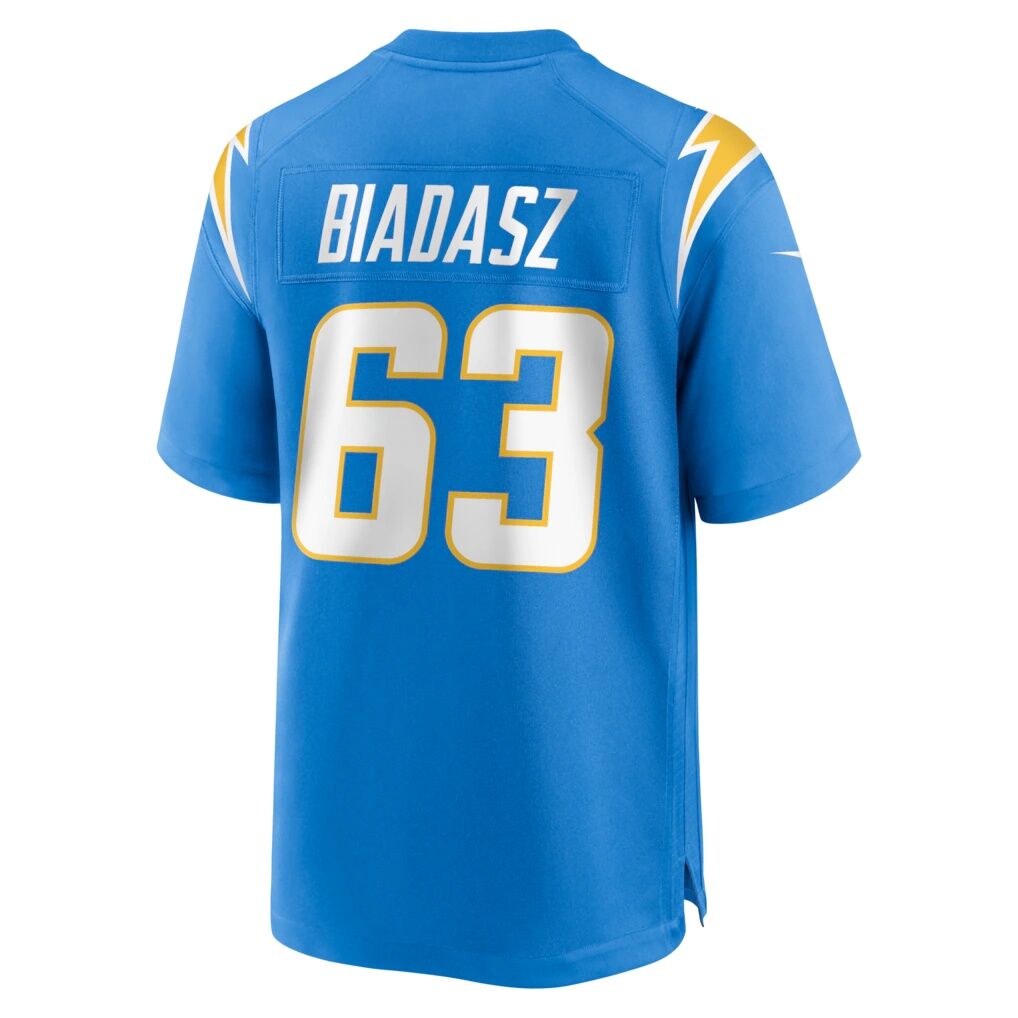 Tyler Biadasz Los Angeles Chargers Nike Team Game Jersey -  Powder Blue