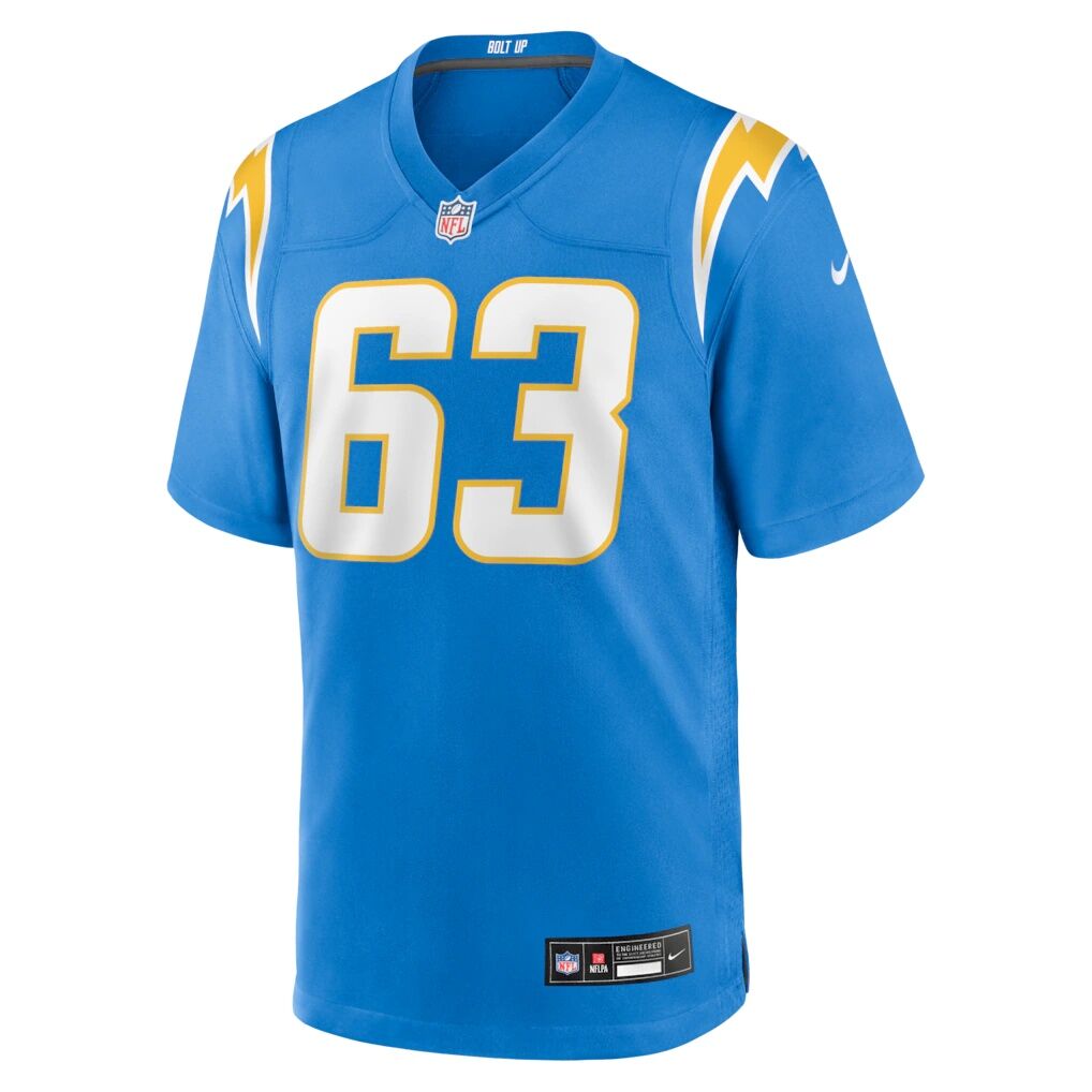 Tyler Biadasz Los Angeles Chargers Nike Team Game Jersey -  Powder Blue