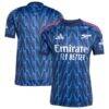 Arsenal adidas 2025/26 Away Replica Jersey - Blue - Front View