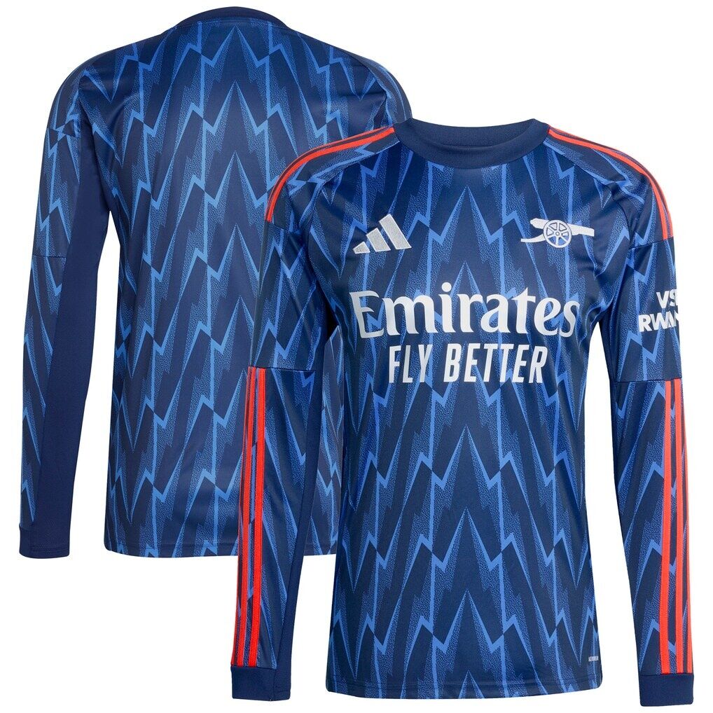 Arsenal adidas 2025/26 Away Replica Long Sleeve Jersey