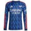 Arsenal adidas 2025/26 Away Replica Long Sleeve Jersey - Blue - Side View