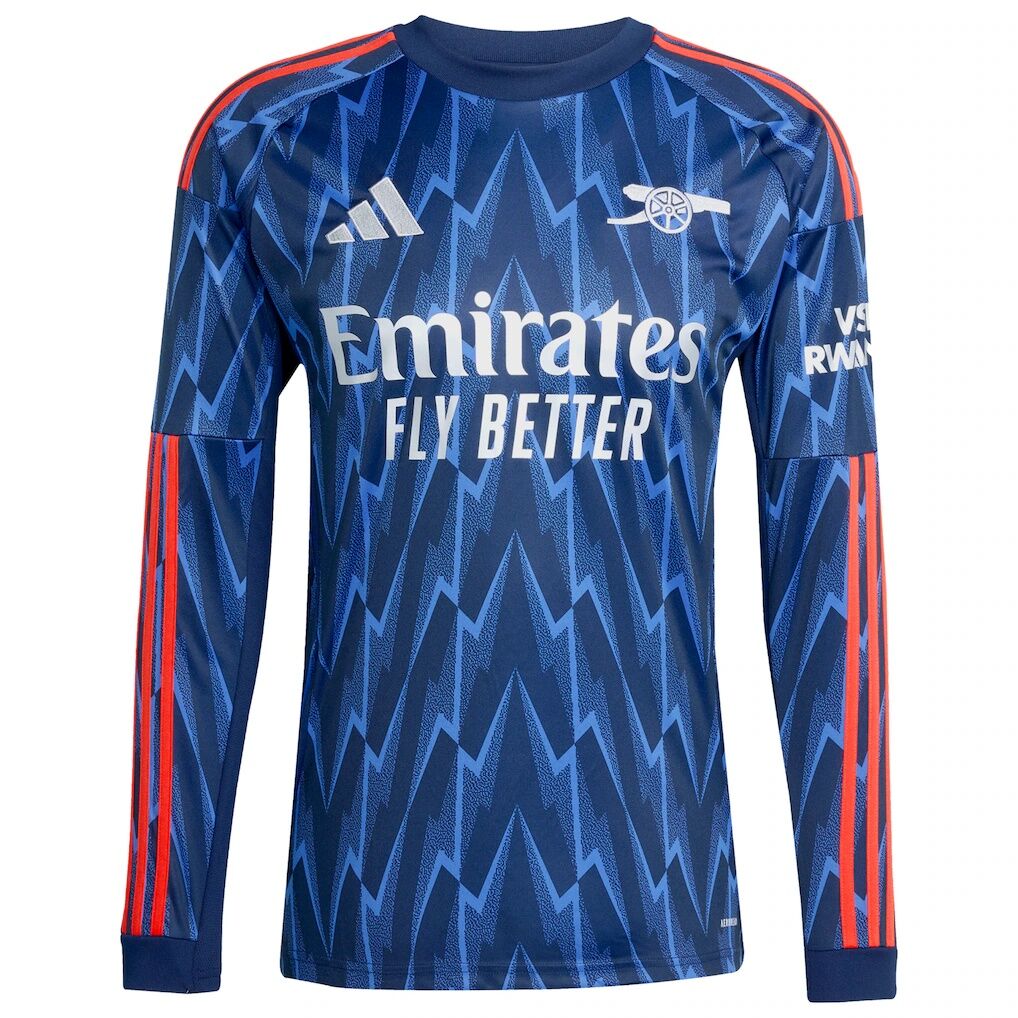 Arsenal adidas 2025/26 Away Replica Long Sleeve Jersey
