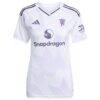 Manchester United adidas Women's 2025/26 Away Replica Jersey - White - Side View