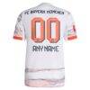 Bayern Munich adidas 2025/26 Away Authentic Custom Jersey - White - Detail View