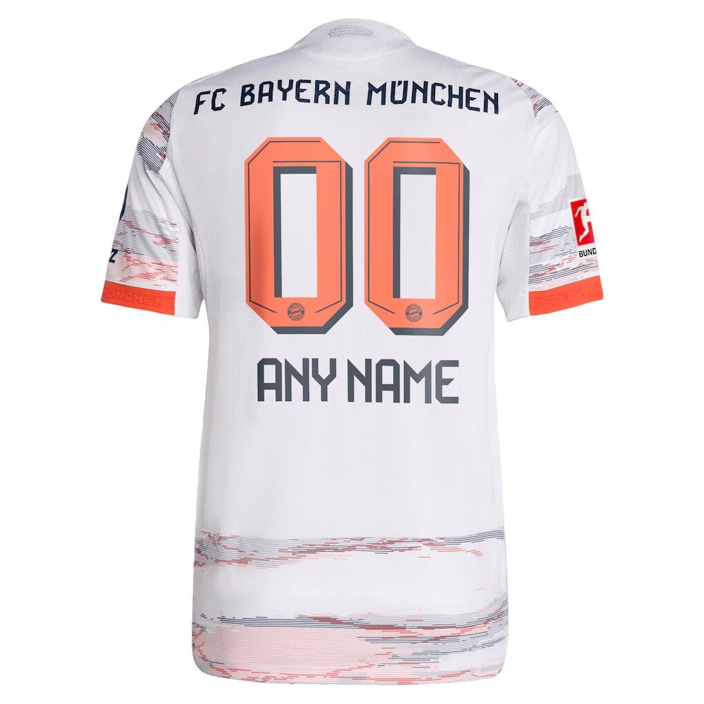 Bayern Munich adidas 2025/26 Away Authentic Custom Jersey