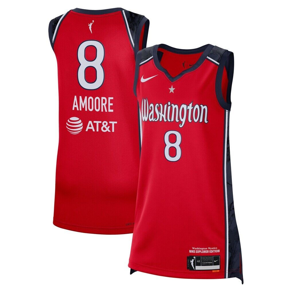 Georgia Amoore Washington Mystics Nike Unisex 2025 WNBA Draft Explorer Edition Victory Player Jersey