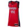 Kiki Iriafen Washington Mystics Nike Unisex 2025 WNBA Draft Explorer Edition Victory Player Jersey - Red - Side View