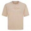 Houston Astros Levelwear Ethereal Oversized Luxe Signature Knit T-Shirt - Khaki - Side View