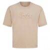 Colorado Rockies Levelwear Ethereal Oversized Luxe Signature Knit T-Shirt - Khaki - Side View
