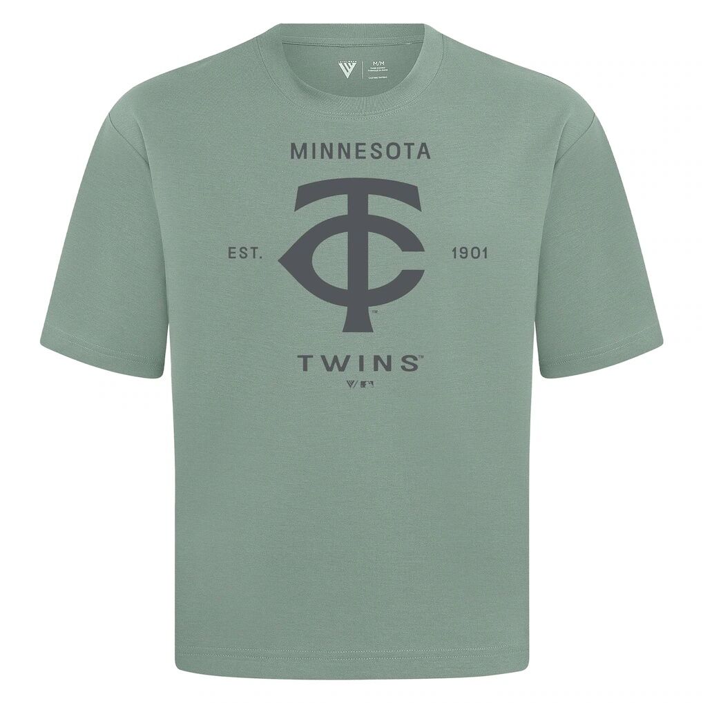 Minnesota Twins Levelwear Crossway Oversized Luxe Signature Knit T-Shirt