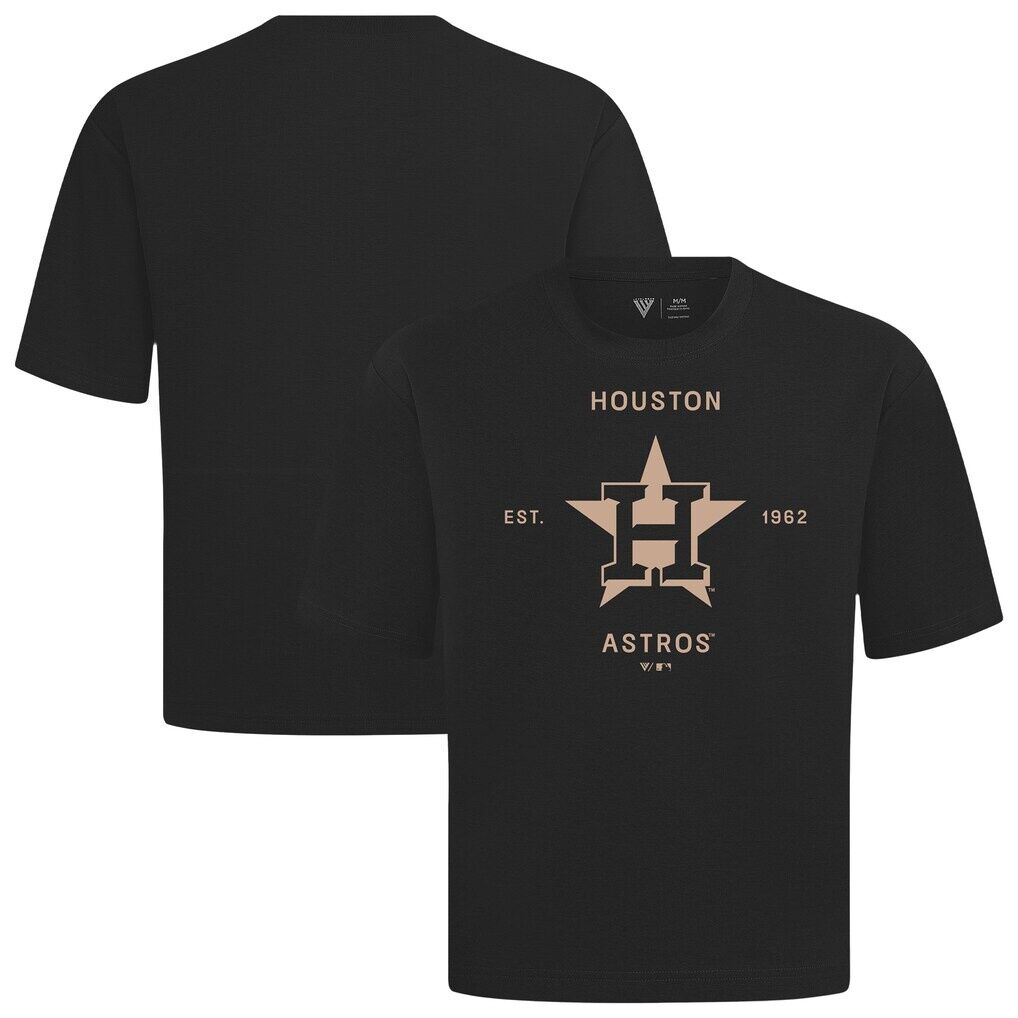 Houston Astros Levelwear Crossway Oversized Luxe Signature Knit T-Shirt