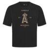 Los Angeles Angels Levelwear Crossway Oversized Luxe Signature Knit T-Shirt - Black - Side View