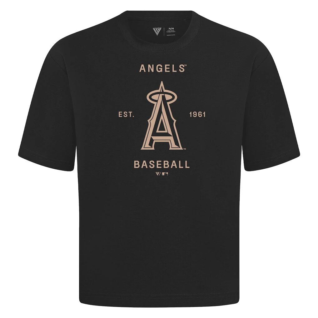 Los Angeles Angels Levelwear Crossway Oversized Luxe Signature Knit T-Shirt