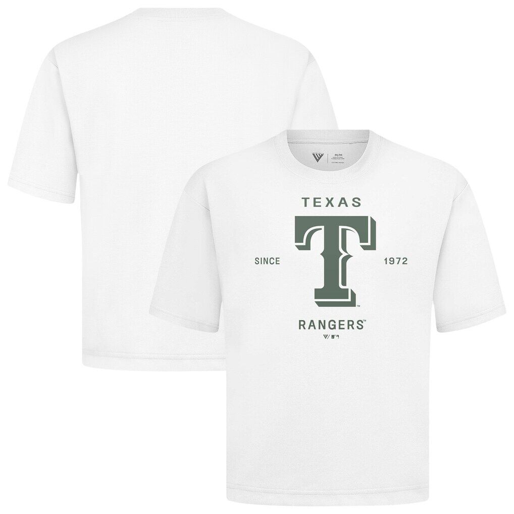 Texas Rangers Levelwear Crossway Oversized Luxe Signature Knit T-Shirt