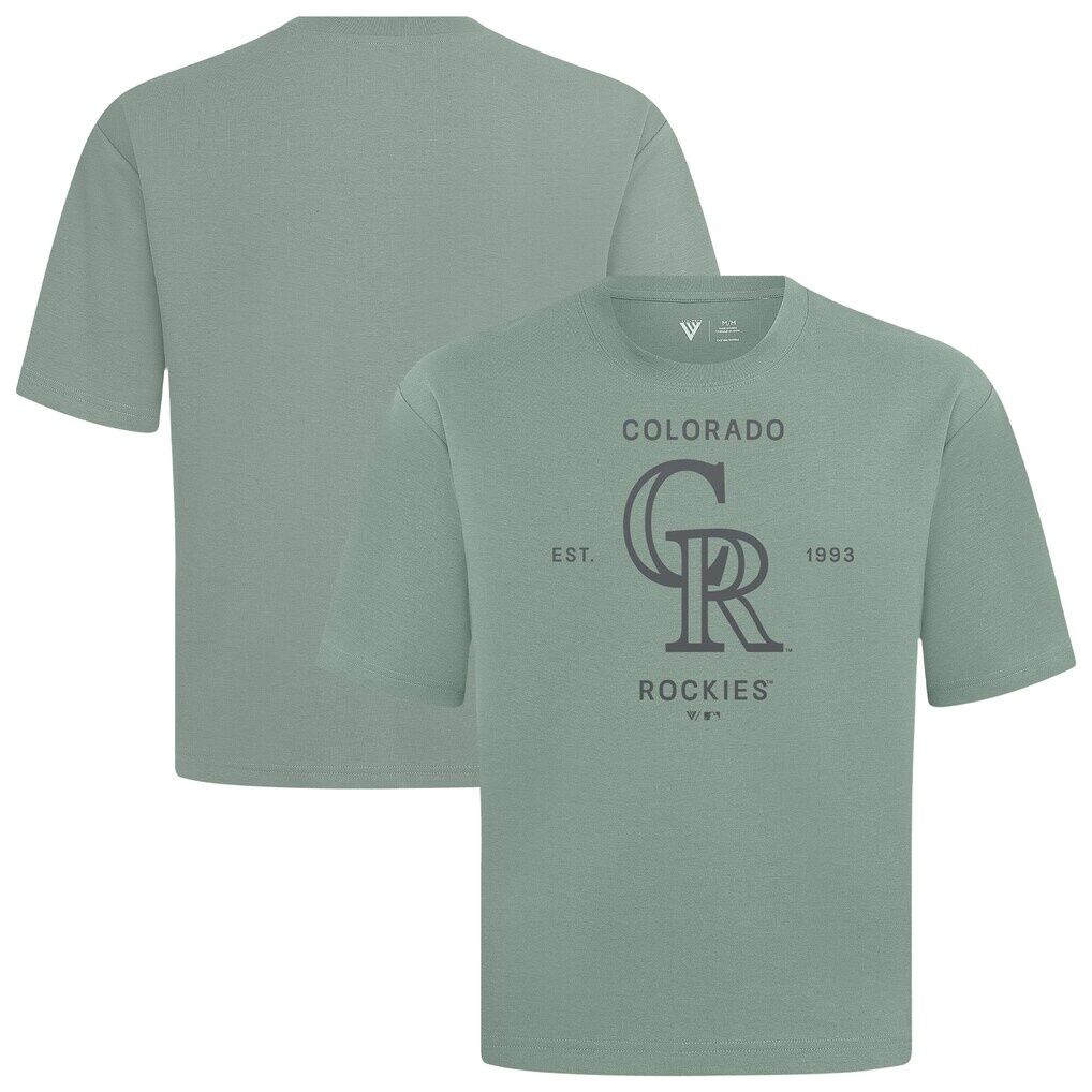 Colorado Rockies Levelwear Crossway Oversized Luxe Signature Knit T-Shirt