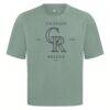 Colorado Rockies Levelwear Crossway Oversized Luxe Signature Knit T-Shirt - Green - Side View